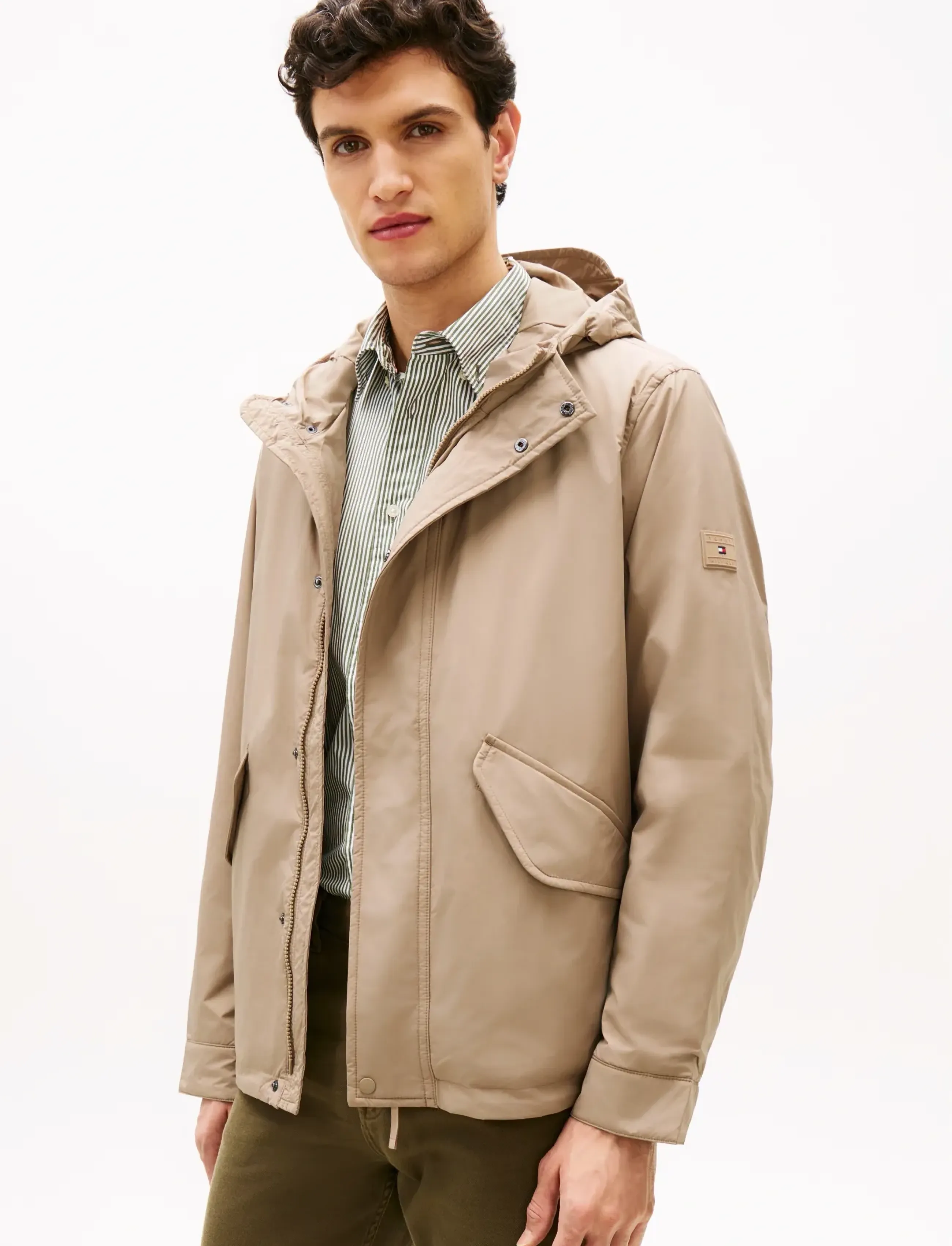 Tommy Hilfiger LW PACKABLE HOODED JACKET - Joped - COASTAL TAUPE / beige