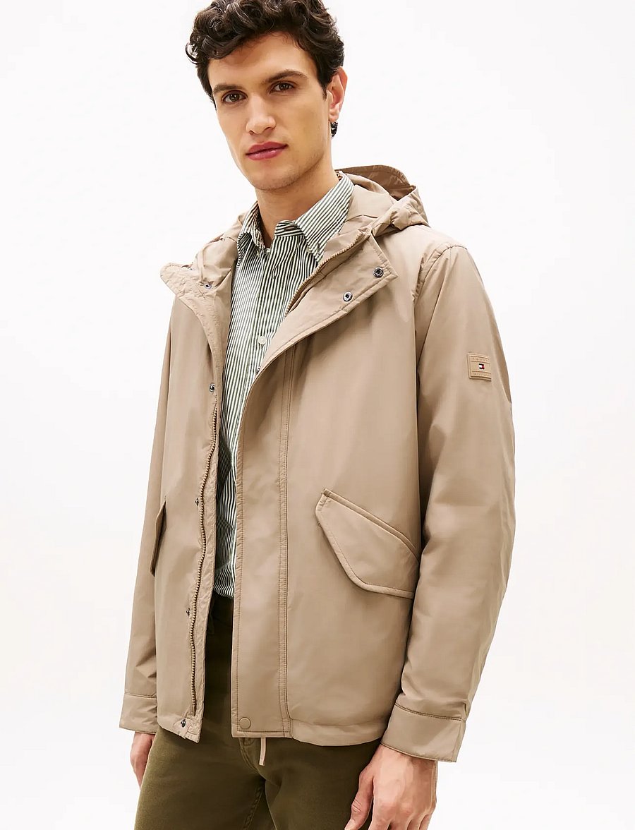 Tommy Hilfiger - LW PACKABLE HOODED JACKET - windjassen - coastal taupe - 0