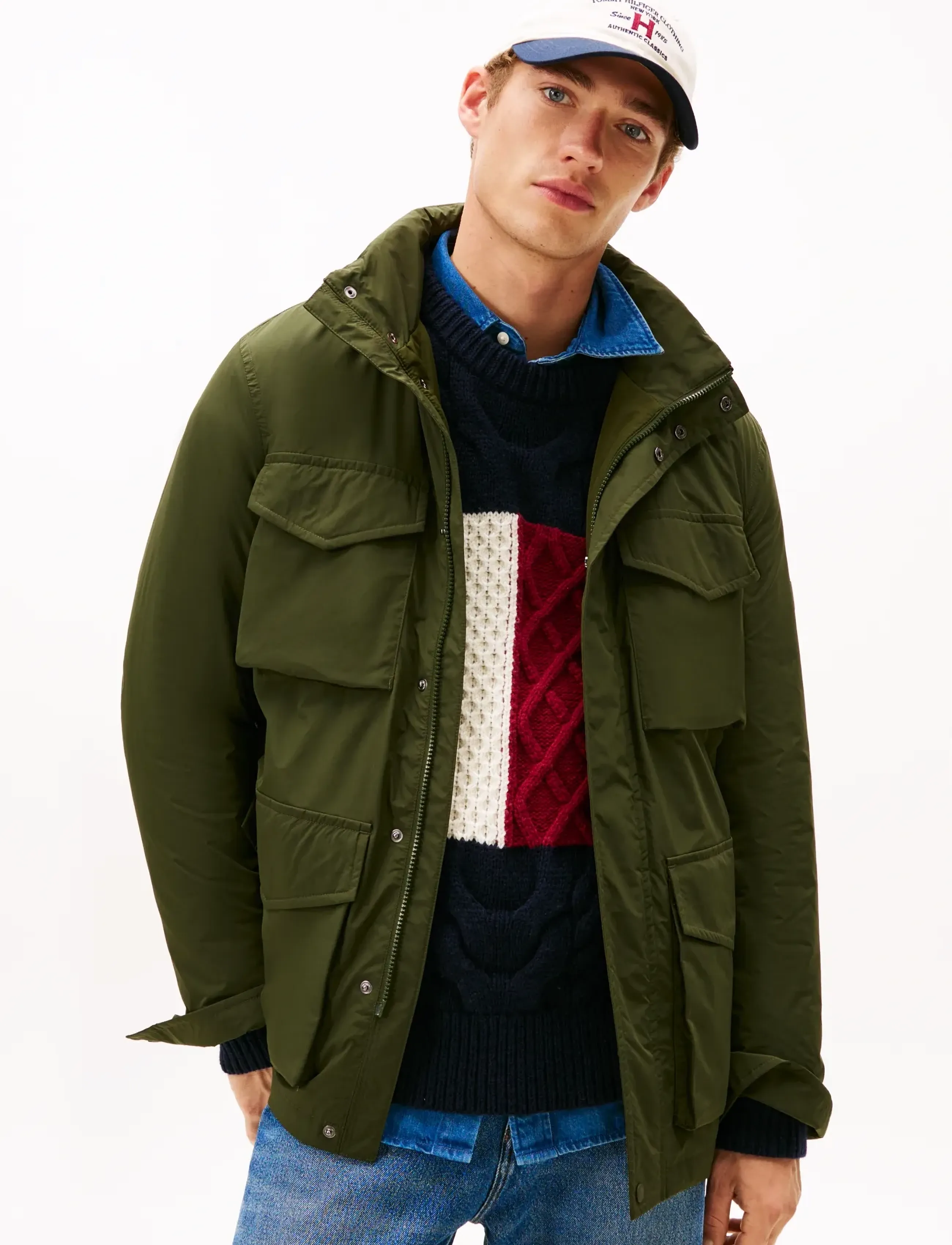 Tommy Hilfiger Lw Packable Field Jacket, S, Jackets, Khakigrün - Light Männerswear