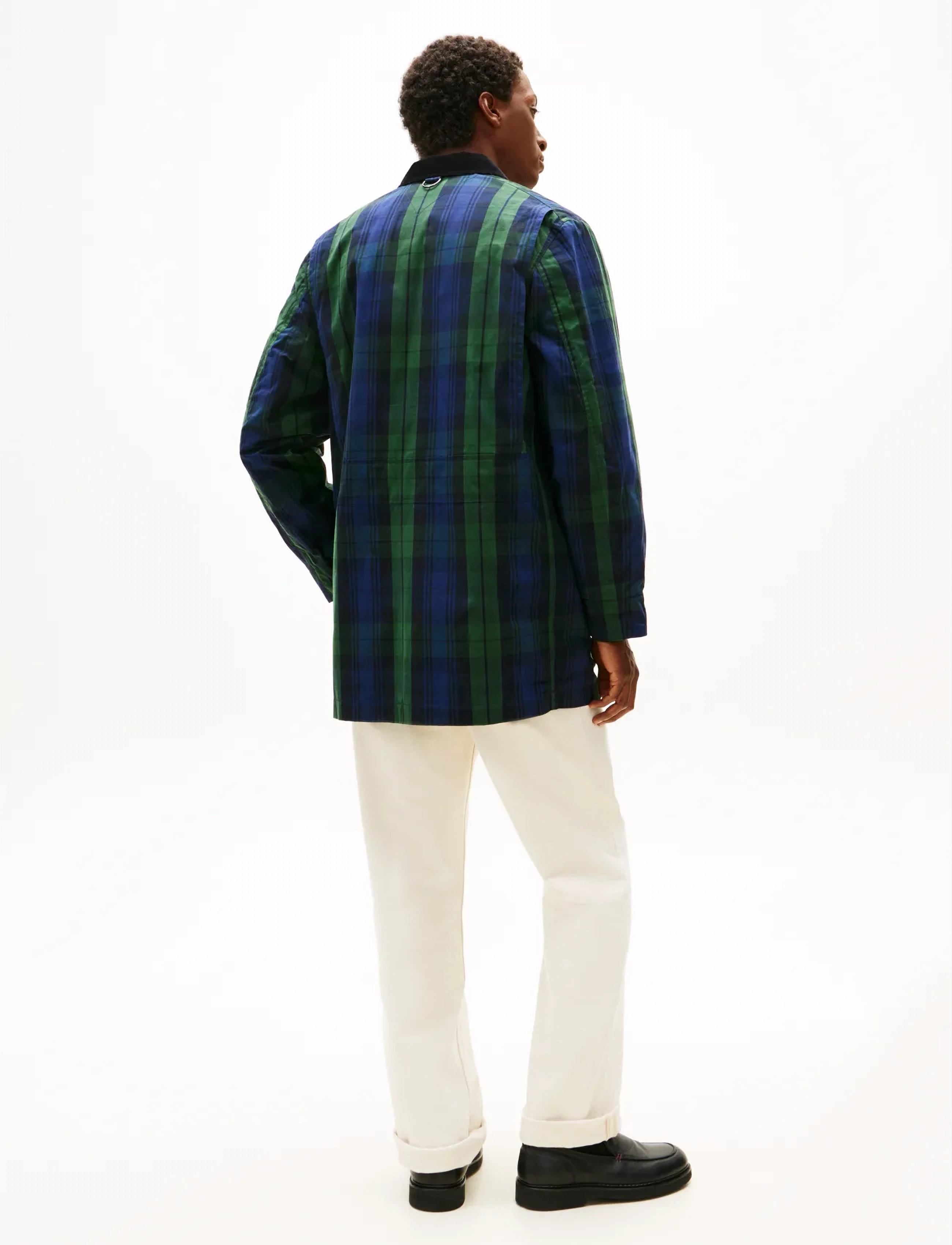 Tommy Hilfiger - LONG CHECK WAXED BARN COAT - gesteppt - blackwatch check - 3
