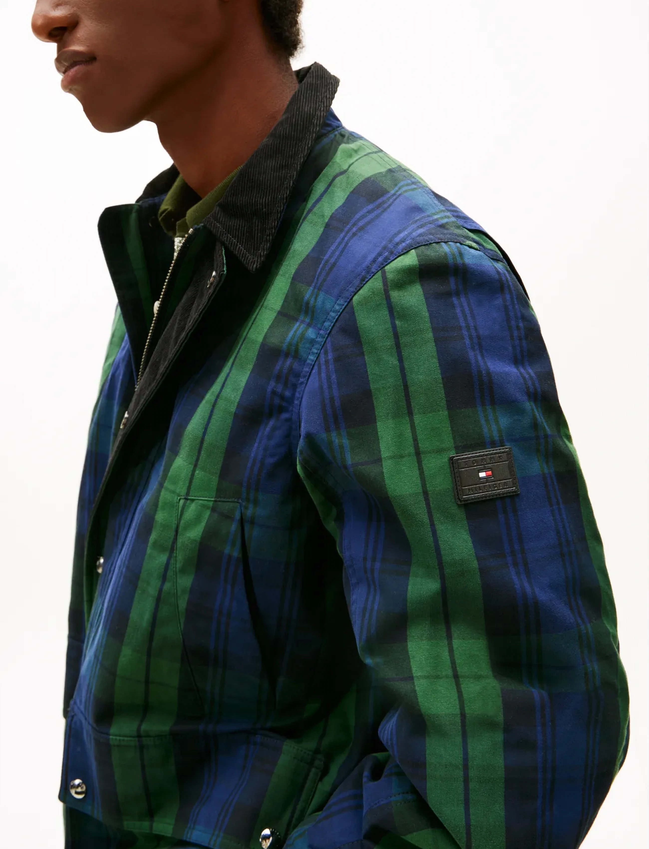 Tommy Hilfiger - LONG CHECK WAXED BARN COAT - gesteppt - blackwatch check - 4