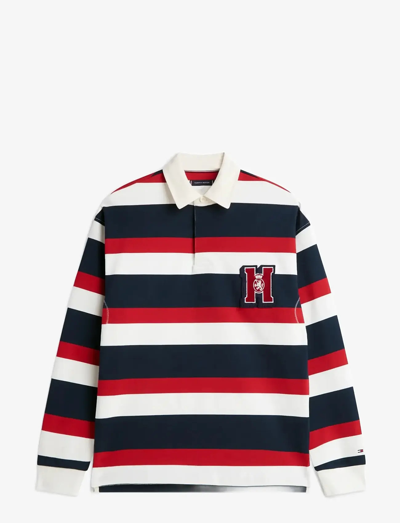 Tommy Hilfiger - CREST STRIPED RUGBY - langärmelig - ecru   multi - 1