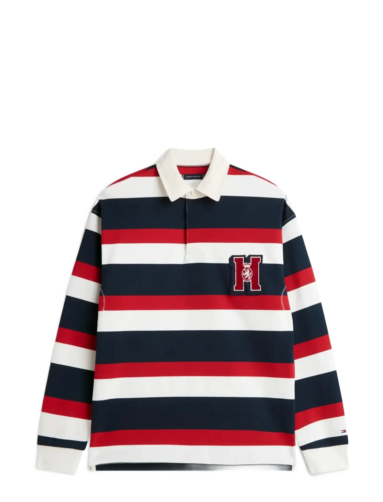 Tommy Hilfiger CREST STRIPED RUGBY - Poloer - ECRU   MULTI / multi