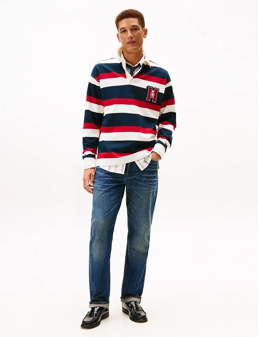 Tommy Hilfiger - CREST STRIPED RUGBY - langärmelig - ecru multi - 2