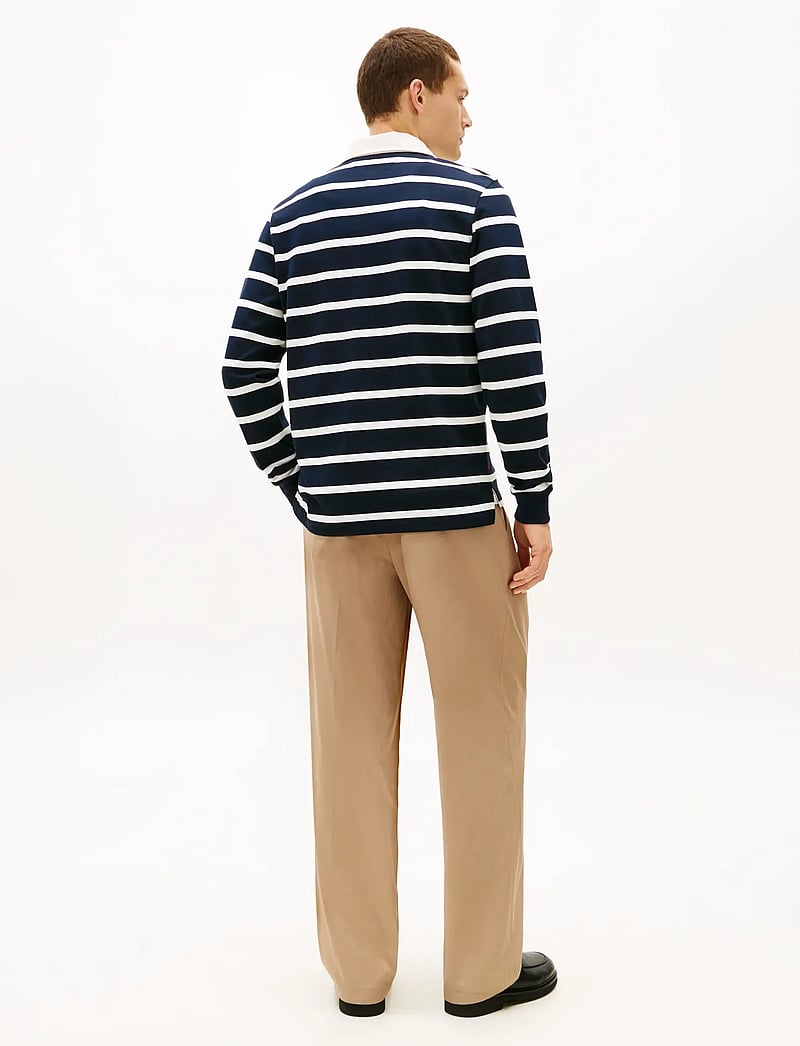 Tommy Hilfiger - ESSENTIAL STRIPED RUGBY - långärmade pikéer - desert sky ecru - 3