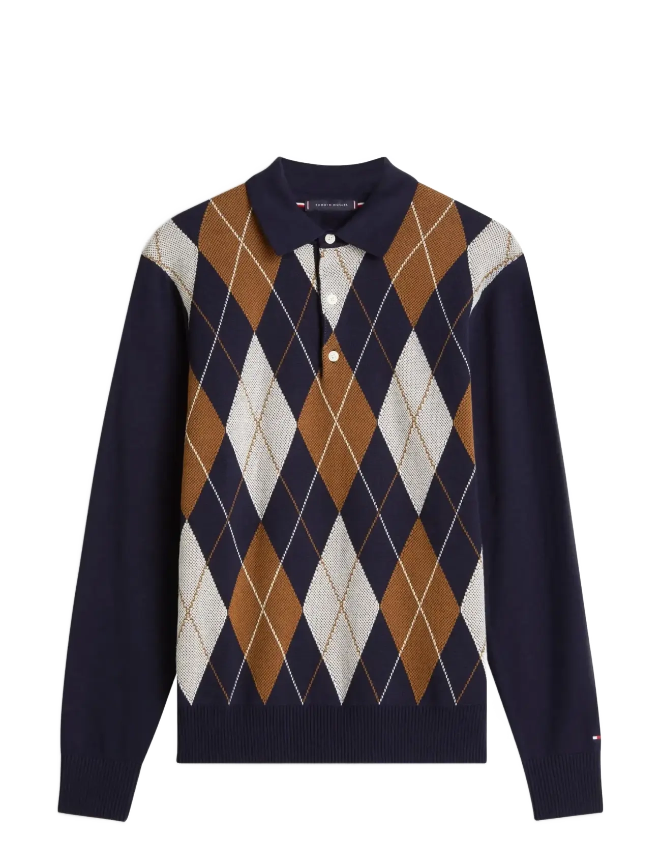 TOMMY HILFIGER Argyle Ls Rugby Navy - XS - Herren