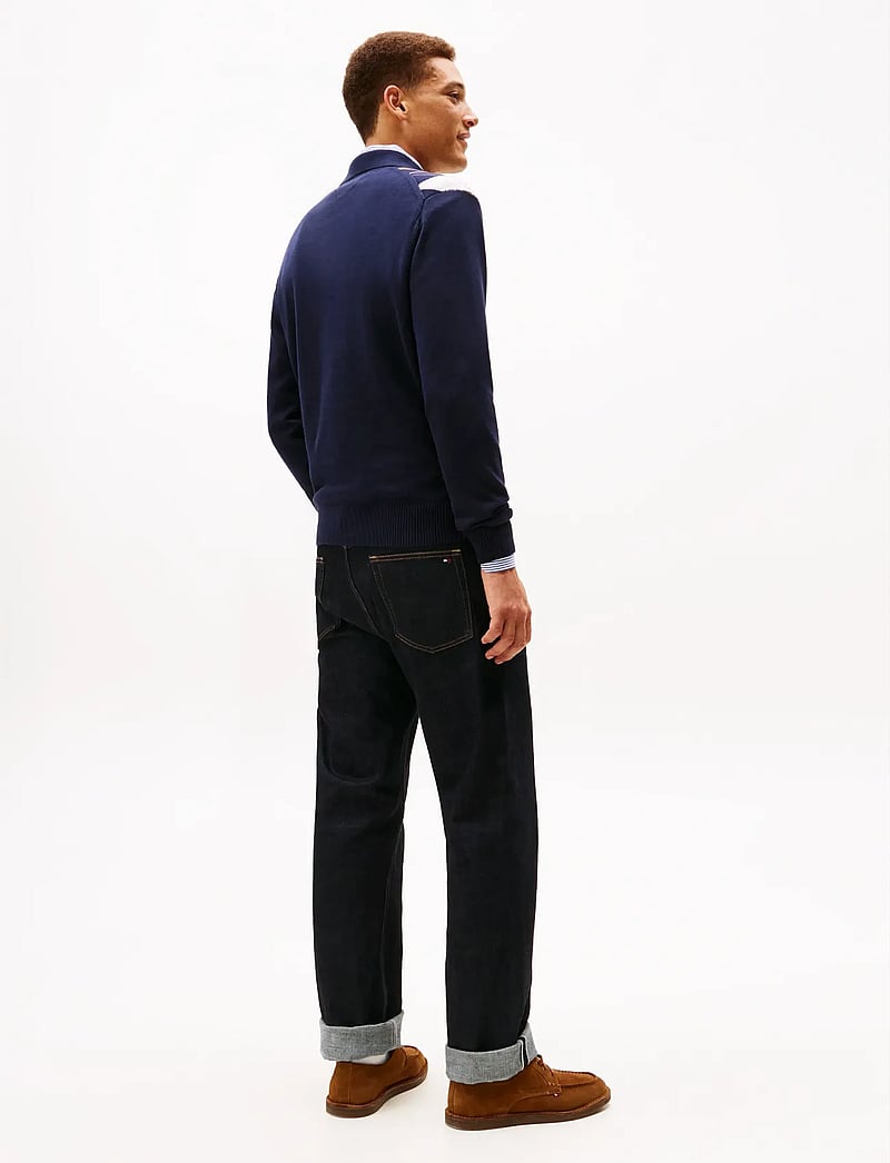 Tommy Hilfiger - ARGYLE LS RUGBY - knitted polos - desert sky - 3