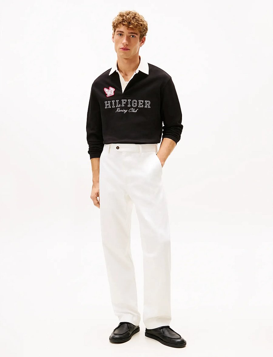 Tommy Hilfiger - LS ATHLEISURE RUGBY POLO - long-sleeved polos - black - 2
