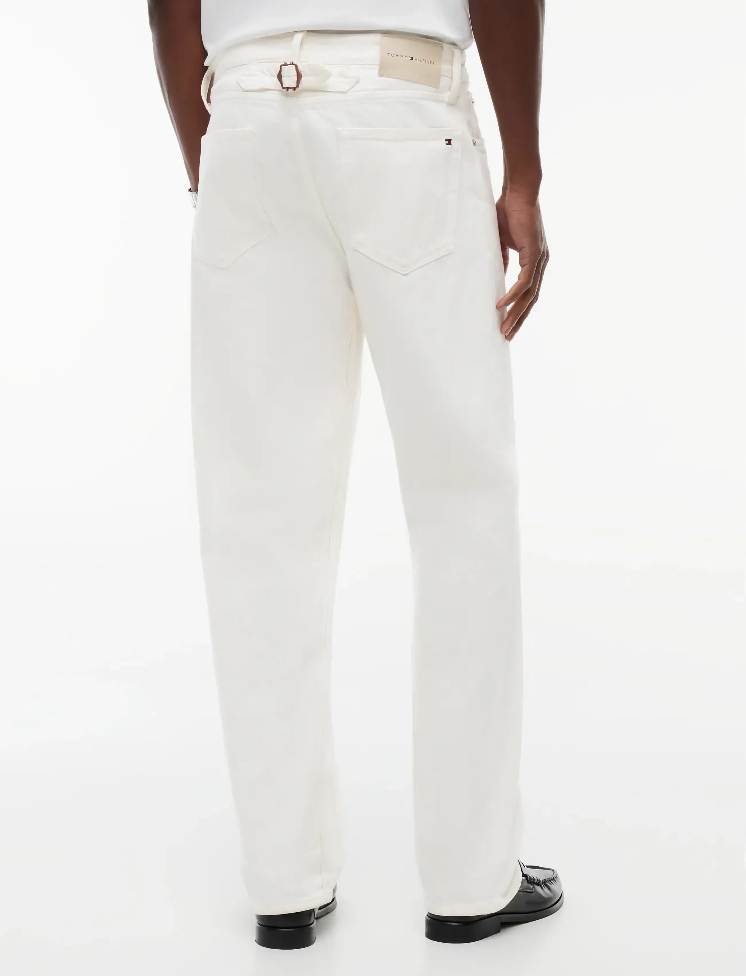Tommy Hilfiger - LOOSE GRAND GMD - alt laienevad teksad - white - 2