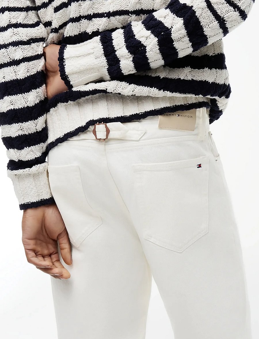 Tommy Hilfiger - LOOSE GRAND GMD - alt laienevad teksad - white - 4