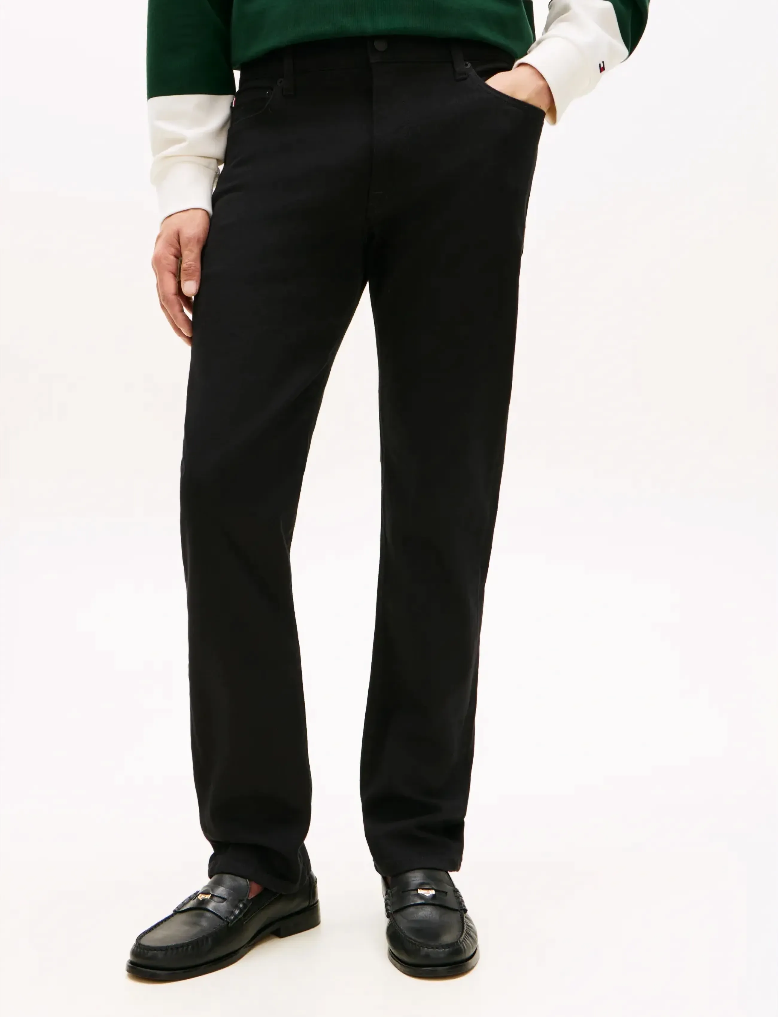 Tommy Hilfiger SLIM STRAIGHT DENTON STAY BLK DC - Farkut - STAY BLACK / black