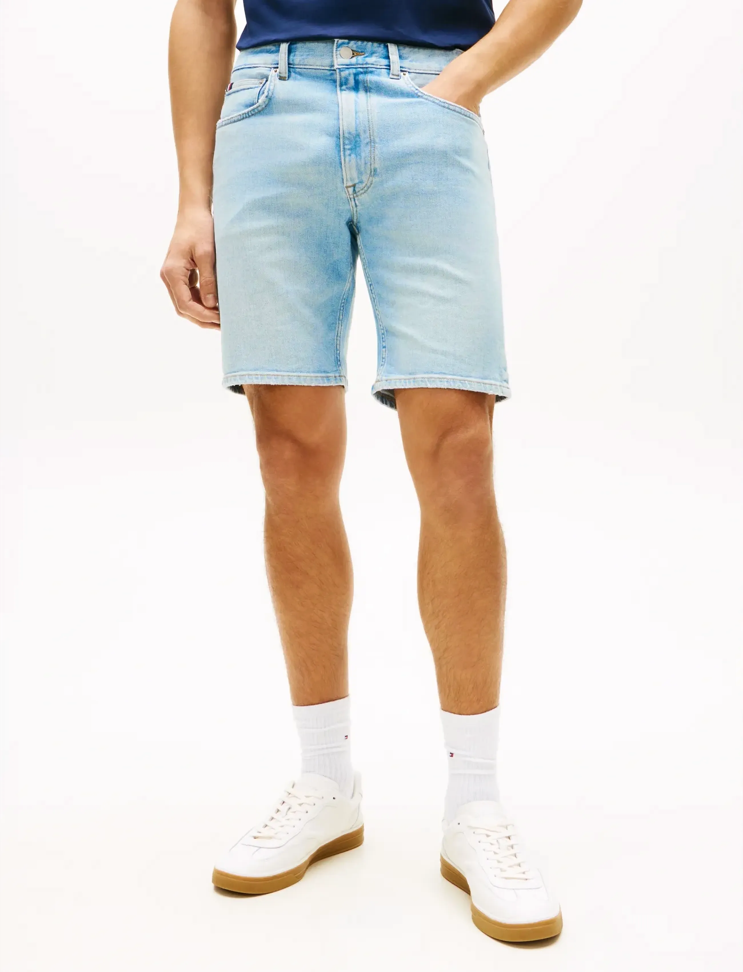 Tommy Hilfiger Denton Short Heron Blue, 38, Shorts, Blau - Denim Männerswear