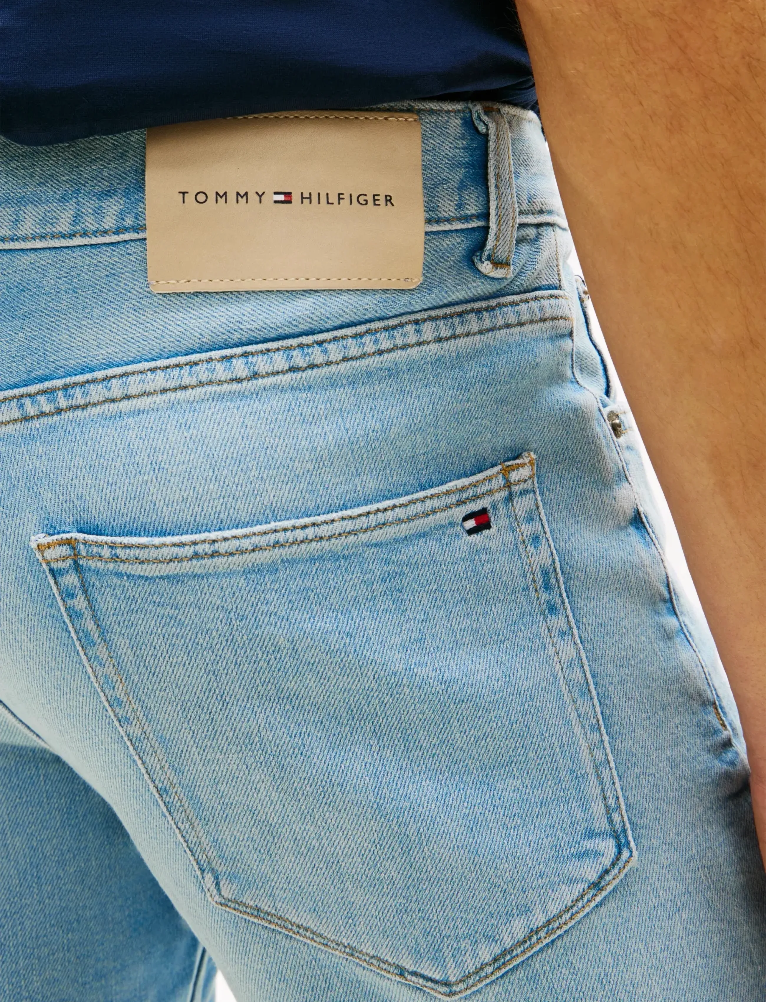 Tommy Hilfiger - DENTON SHORT HERON BLUE - jeans shorts - heron blue - 4