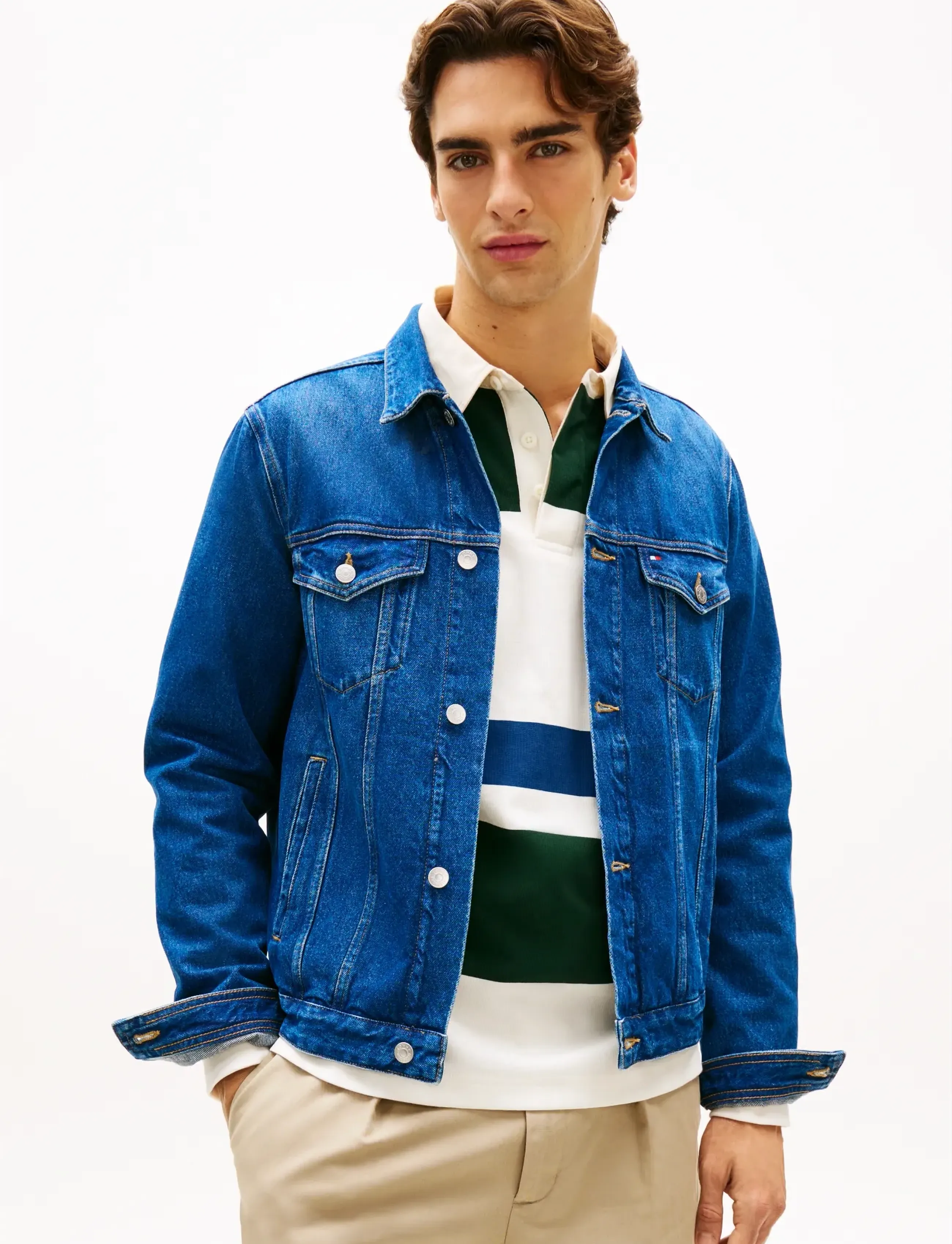 Tommy Hilfiger REGULAR TRUCKER JKT IKE BLUE - Ytterkläder - IKE BLUE / blue