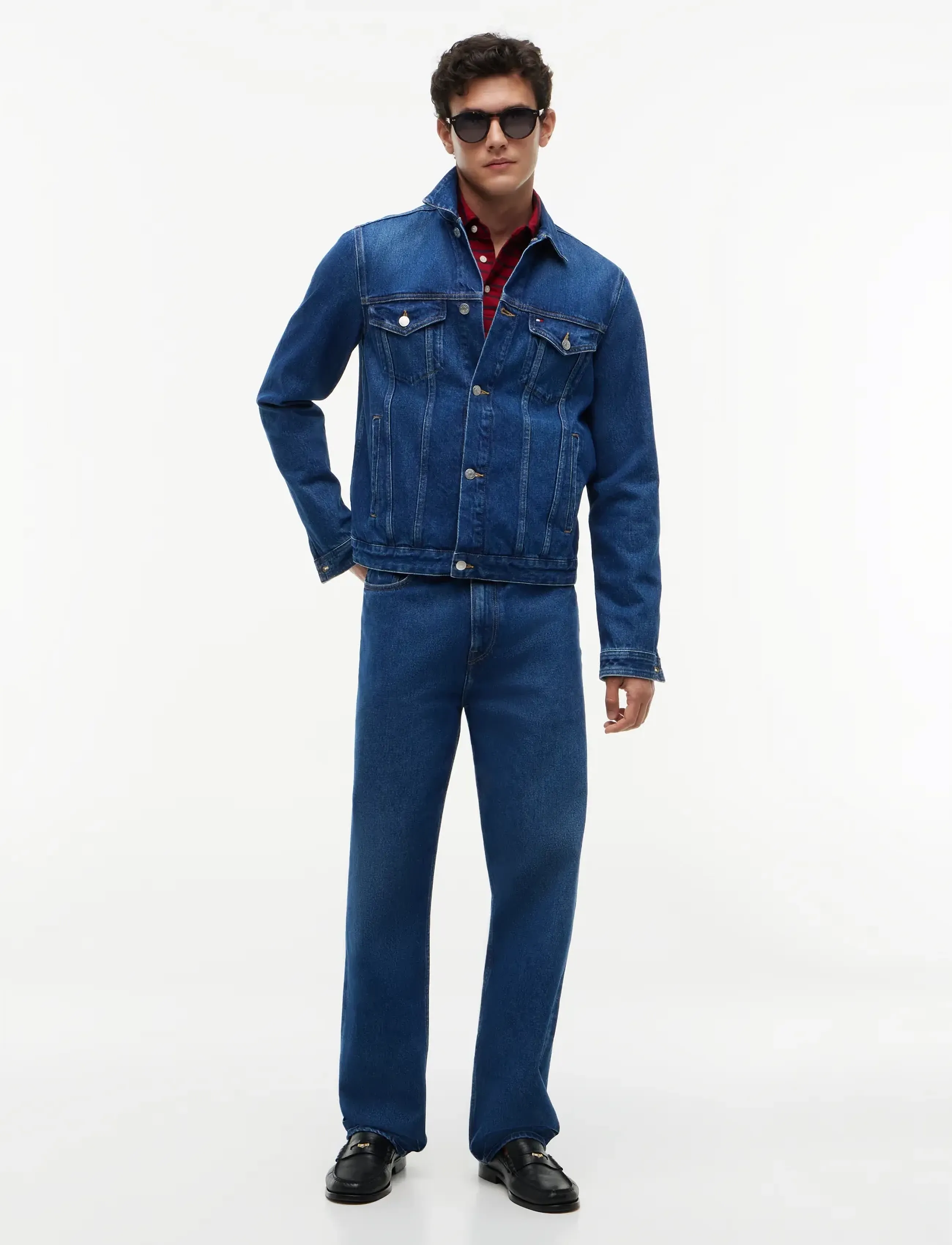 Tommy Hilfiger - REGULAR TRUCKER JKT IKE BLUE - unlined denim jackets - ike blue - 4