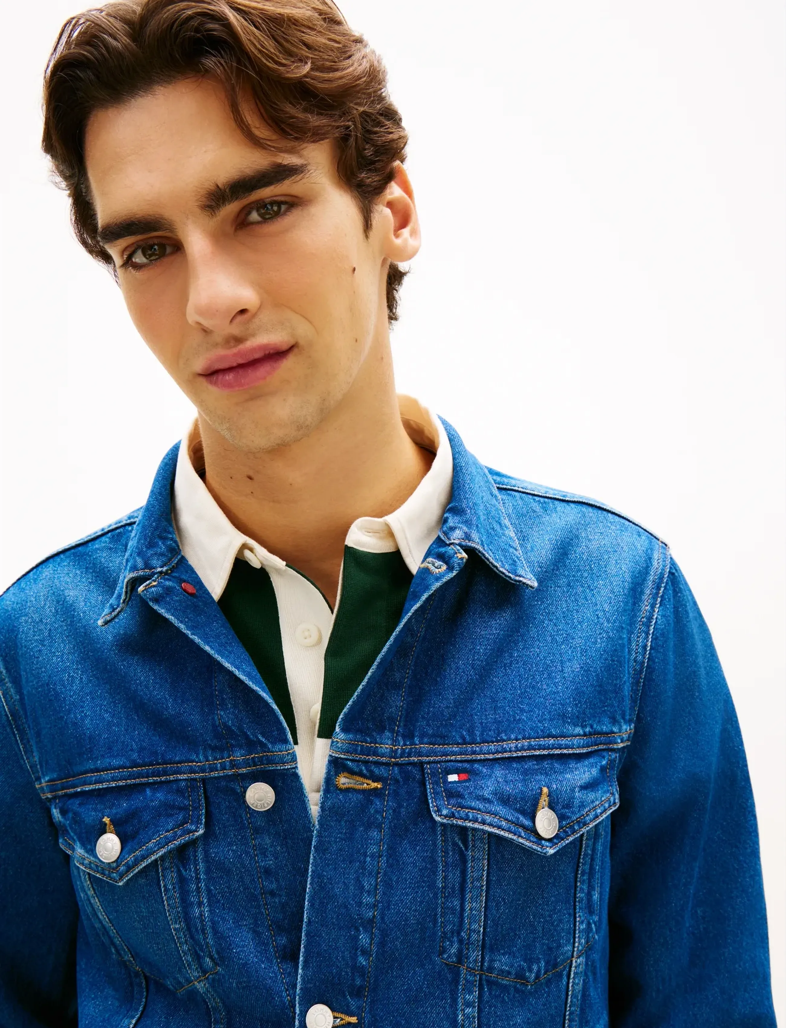 Tommy Hilfiger - REGULAR TRUCKER JKT IKE BLUE - vuorittomat farkkutakit - ike blue - 4