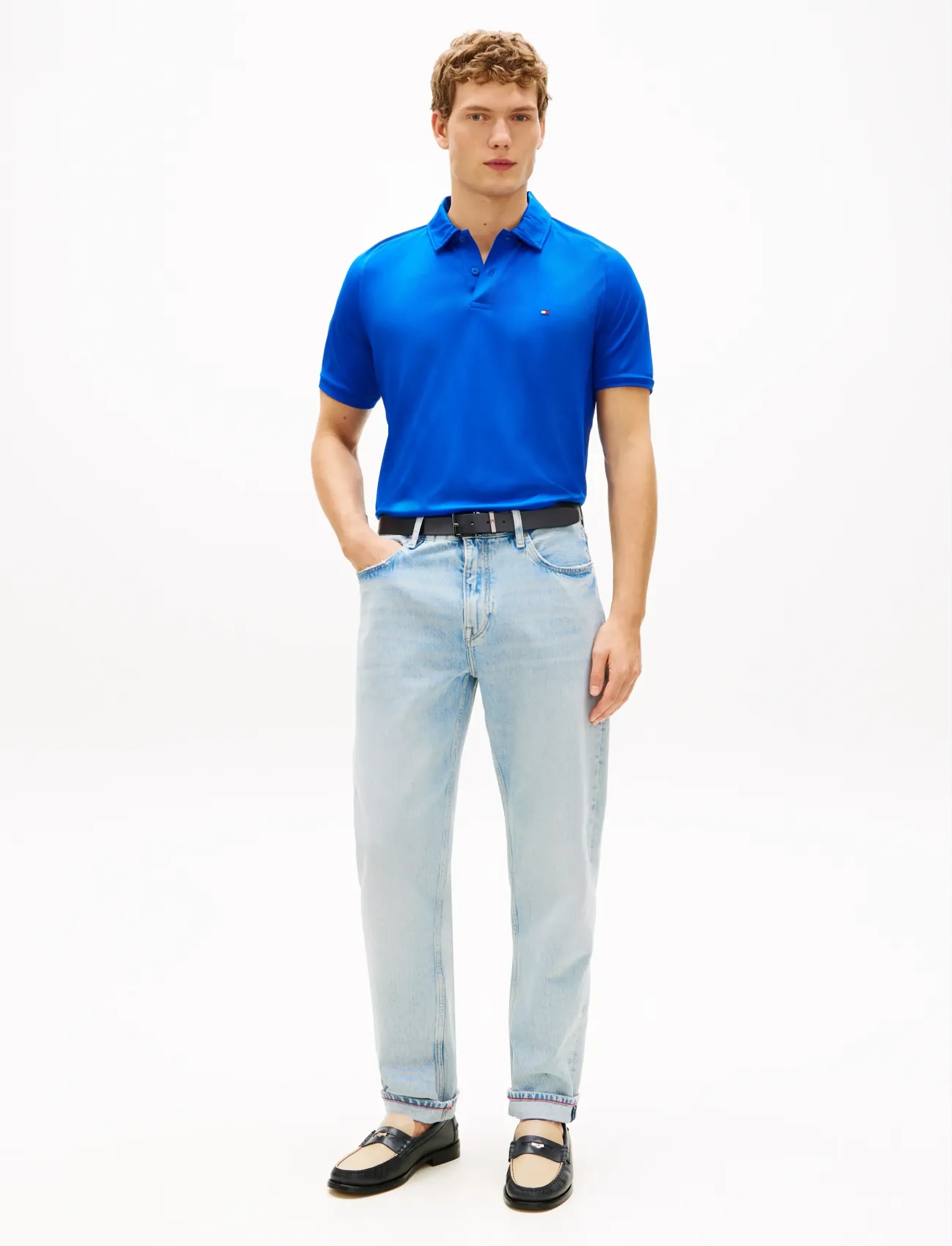 Tommy Hilfiger - PERFORMANCE AIRDOT REG POLO - short-sleeved polos - regal blue - 3