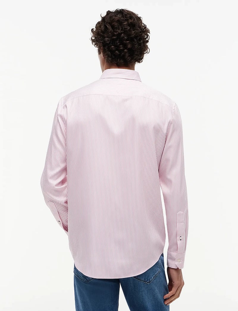Tommy Hilfiger - PERFORMANCE STRIPE PIQUE OXFORD - gestreifte hemden - medium red white stripe - 2