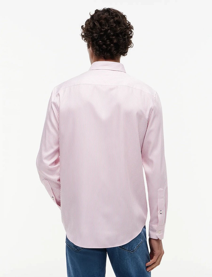 Tommy Hilfiger - PERFORMANCE STRIPE PIQUE OXFORD - gestreifte hemden - medium red white stripe - 2