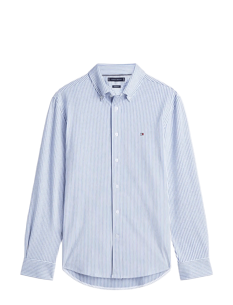Tommy Hilfiger - PERFORMANCE STRIPE PIQUE OXFORD - gestreifte hemden - regal blue white stripe - 1