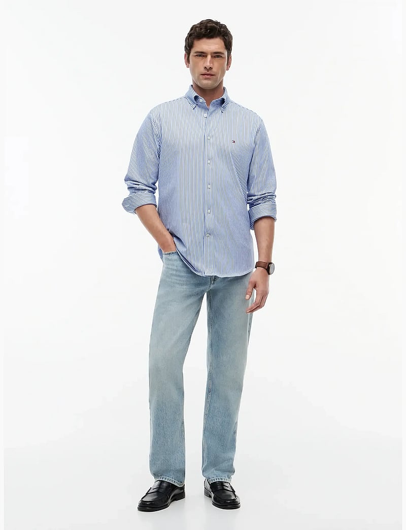 Tommy Hilfiger - PERFORMANCE STRIPE PIQUE OXFORD - gestreifte hemden - regal blue white stripe - 4