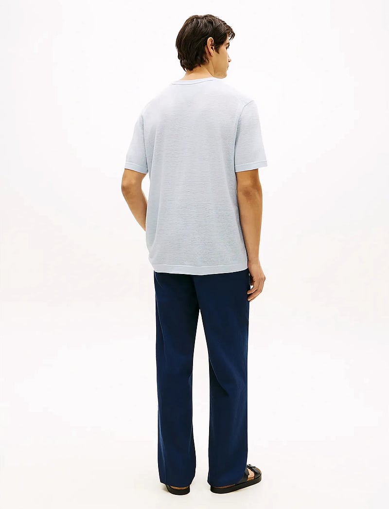 Tommy Hilfiger - DC LINEN TEE - kortærmede t-shirts - breezy blue - 2