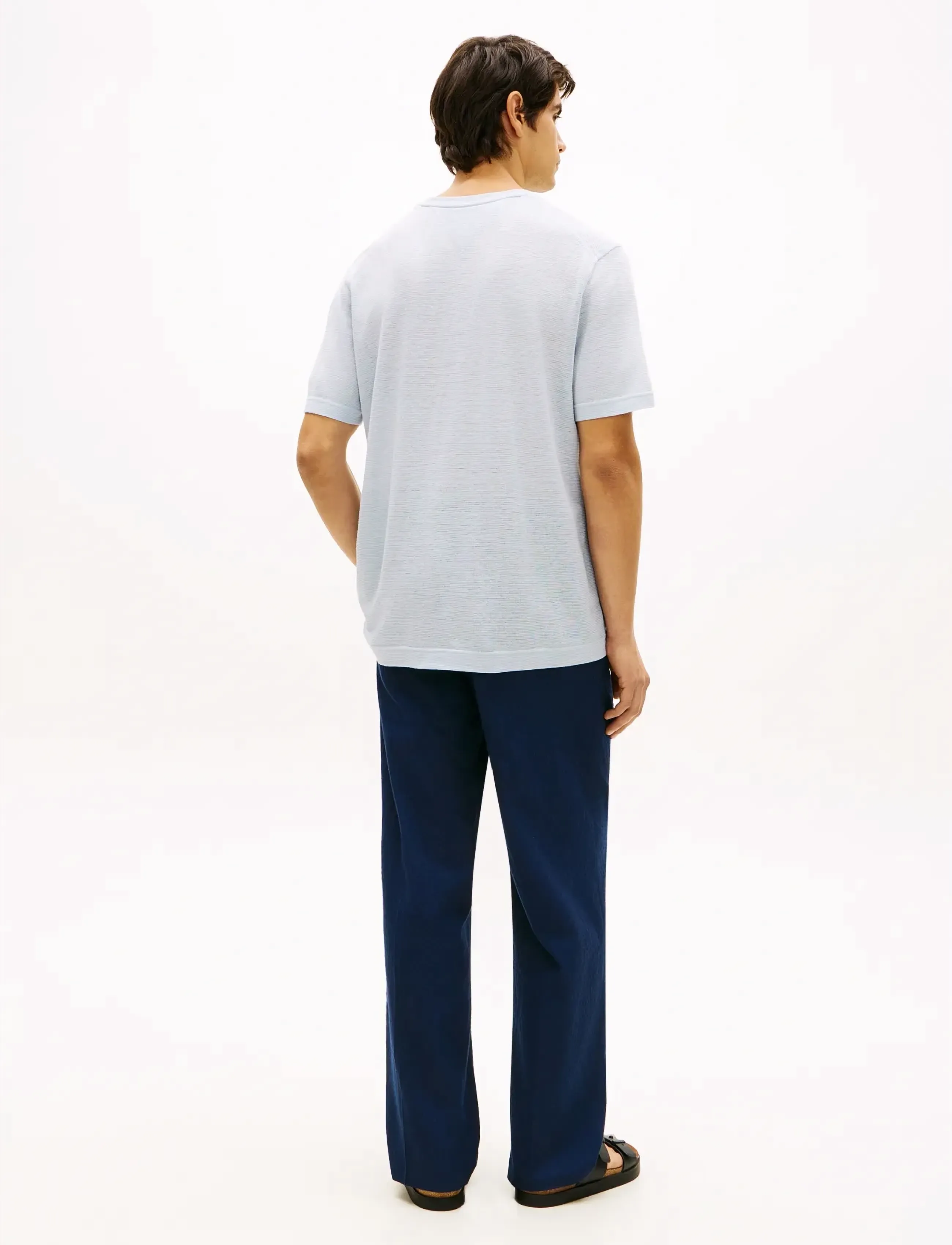 Tommy Hilfiger - DC LINEN TEE - kortærmede t-shirts - breezy blue - 2