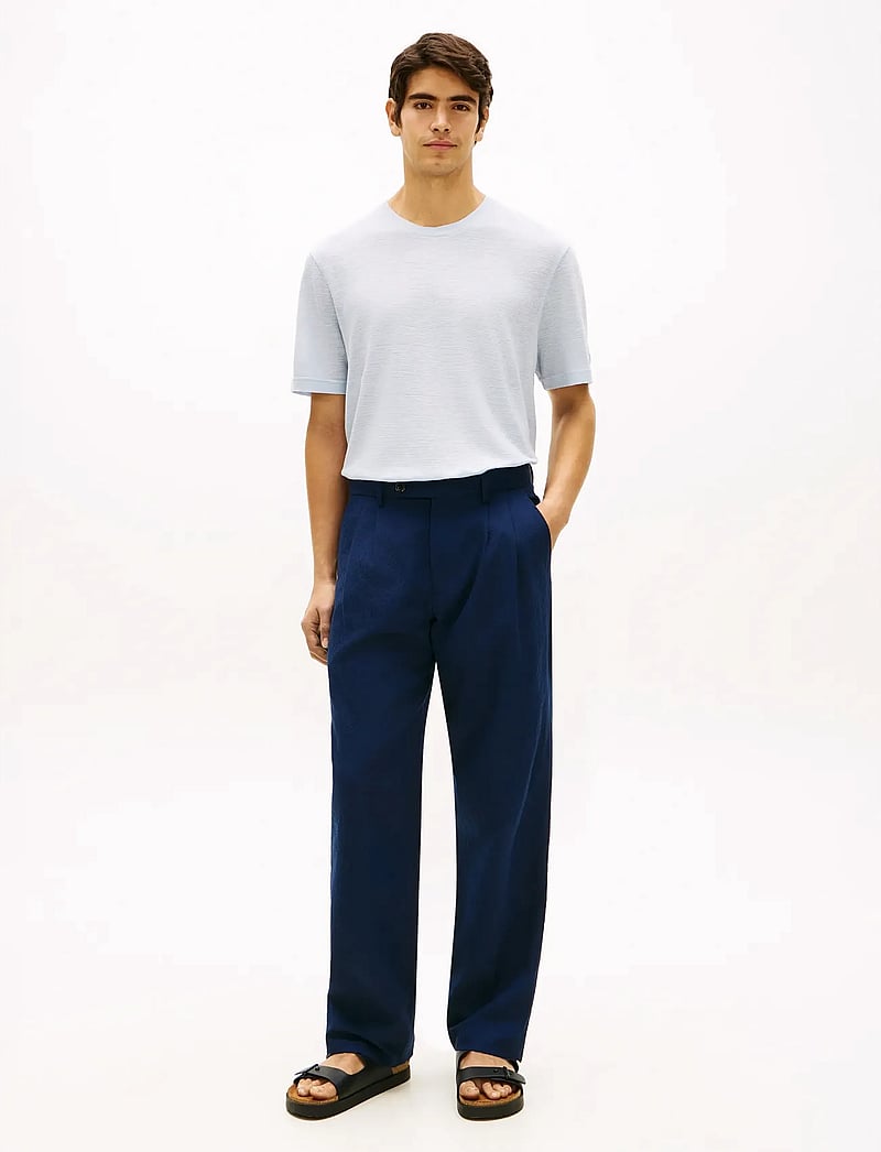 Tommy Hilfiger - DC LINEN TEE - kortærmede t-shirts - breezy blue - 3