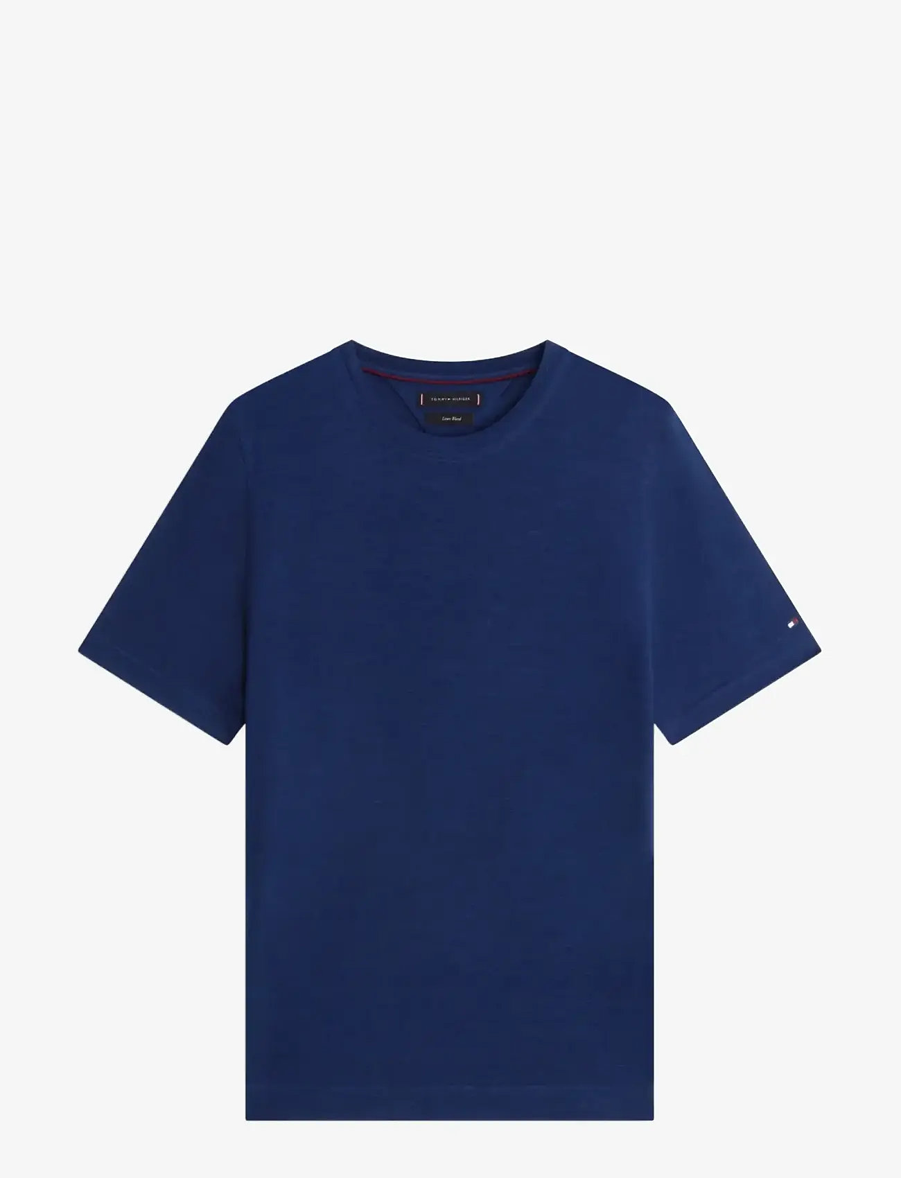 Tommy Hilfiger - DC LINEN TEE - kortærmede t-shirts - navy iris - 1
