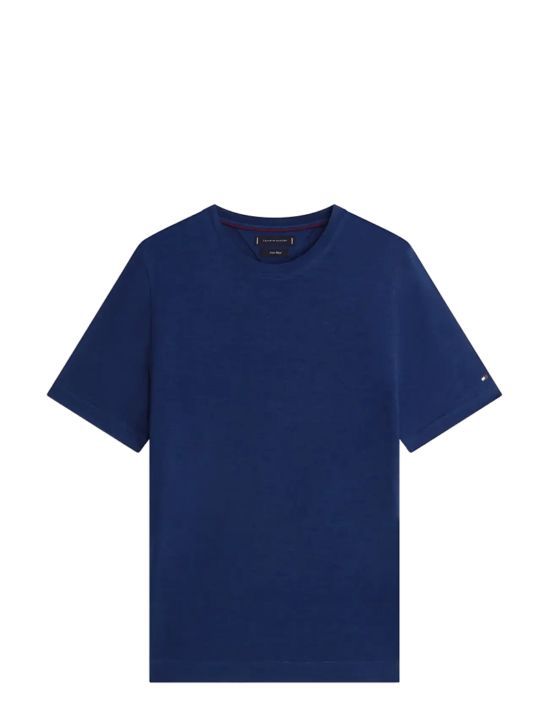 Tommy Hilfiger - DC LINEN TEE - kortærmede t-shirts - navy iris - 1