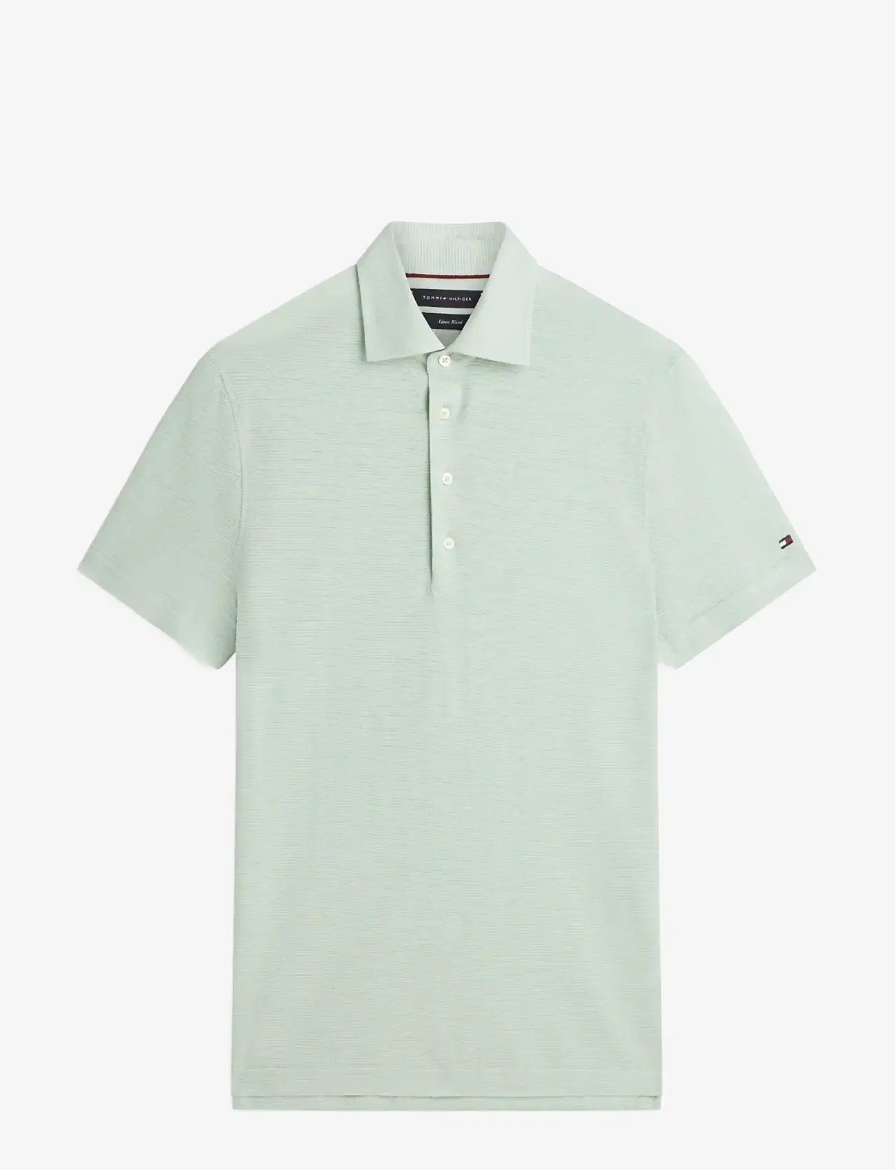 Tommy Hilfiger - DC SPREAD COLLAR LINEN POLO - stickade pikéer - crushed mint - 1