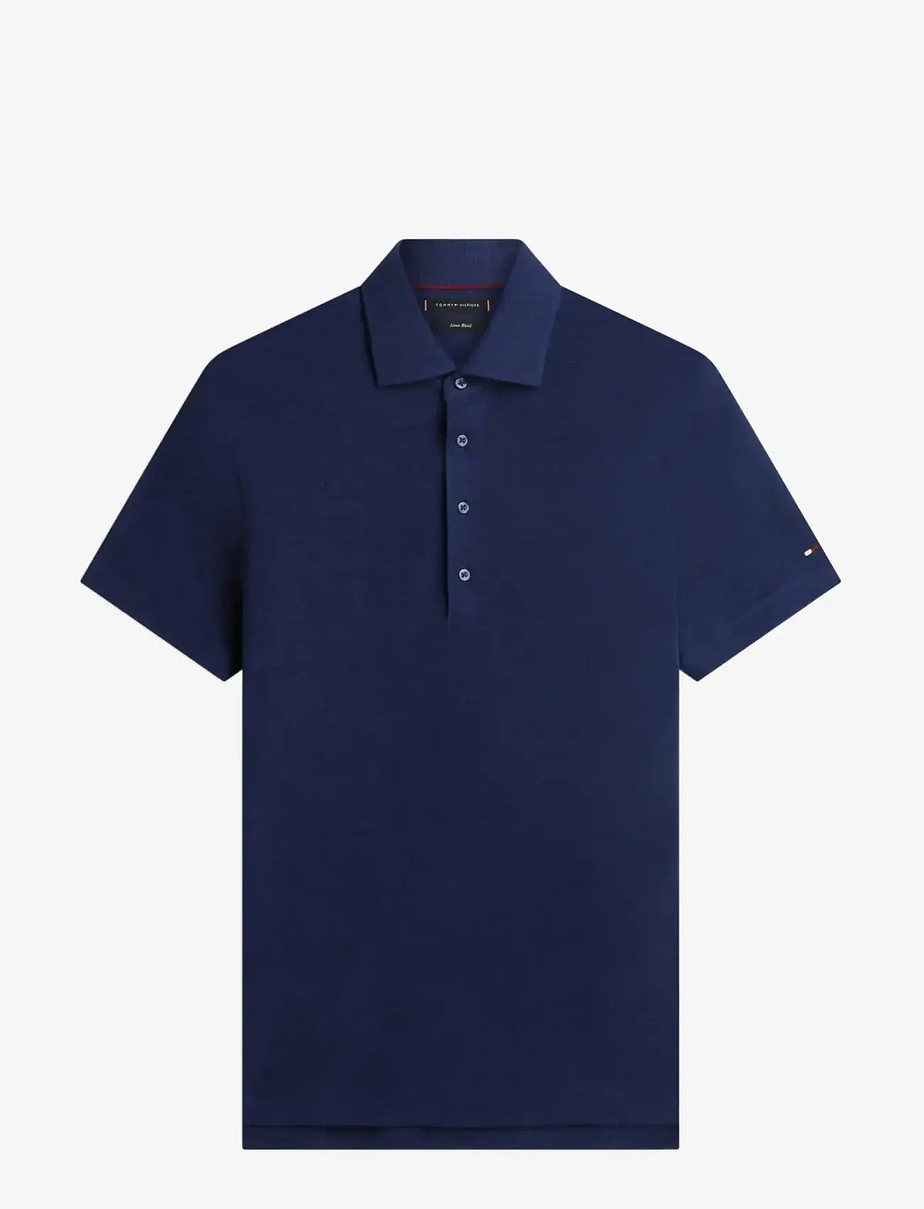 Tommy Hilfiger - DC SPREAD COLLAR LINEN POLO - polostrik - navy iris - 1