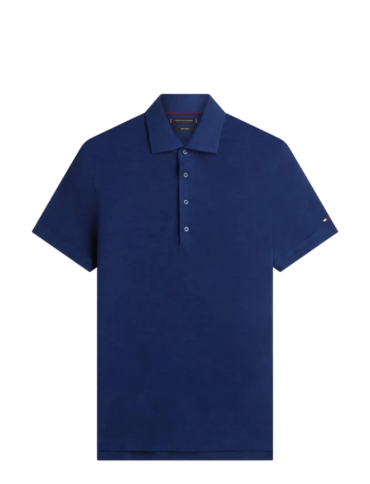 Tommy Hilfiger DC SPREAD COLLAR LINEN POLO - Kleidung - NAVY IRIS / navy