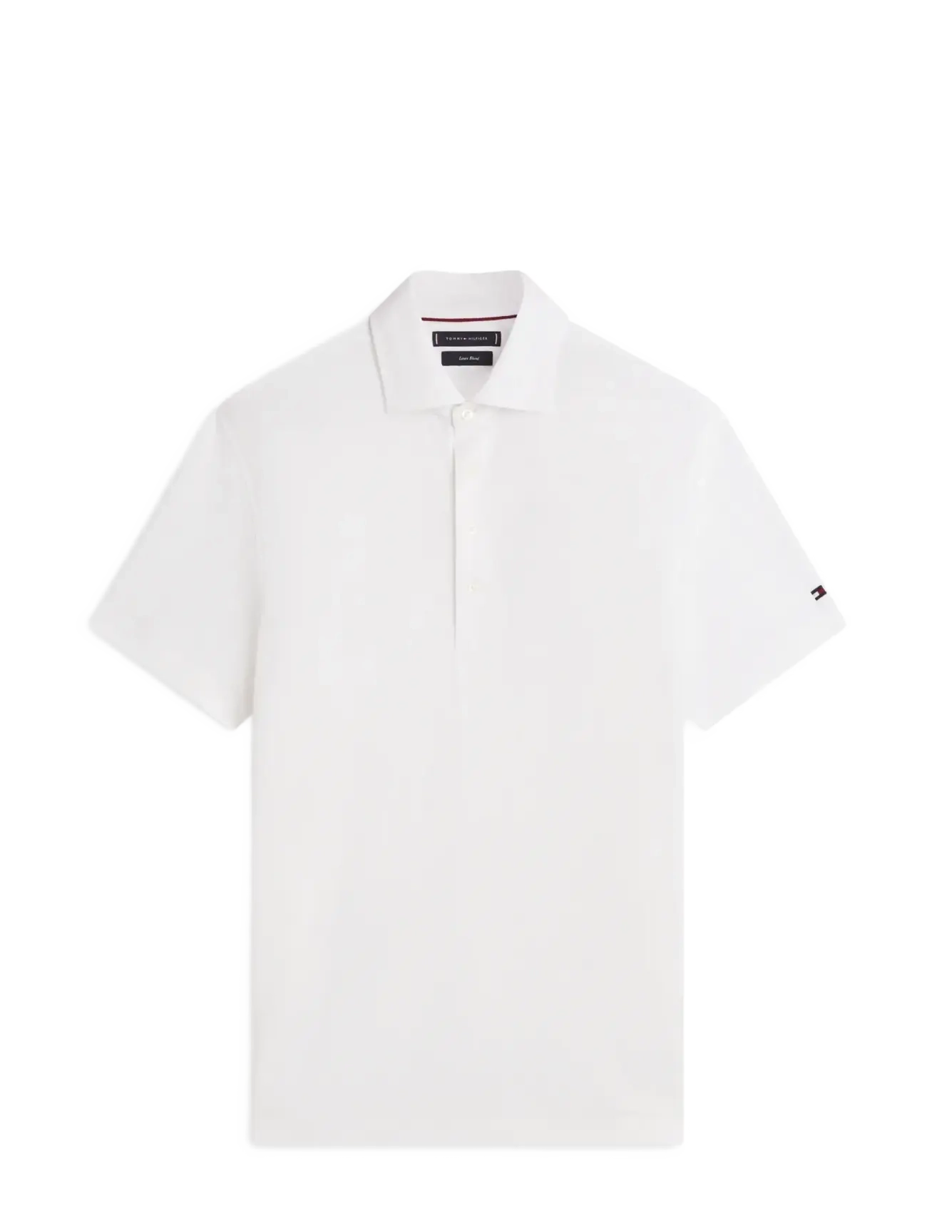 Tommy Hilfiger DC SPREAD COLLAR LINEN POLO - Kudumid - WHITE / white