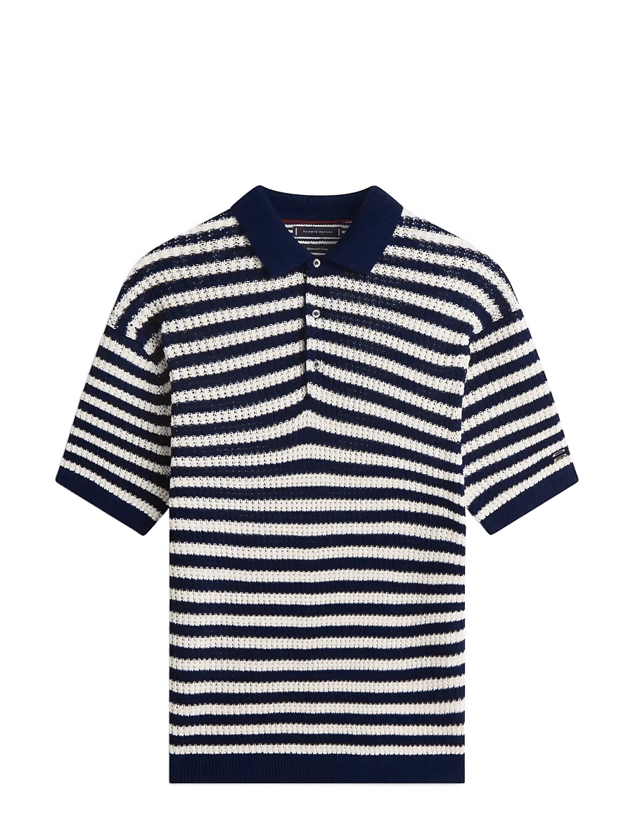 Tommy Hilfiger - DC EXTREME TEXTURE POLO - polostrik - navy iris white - 1