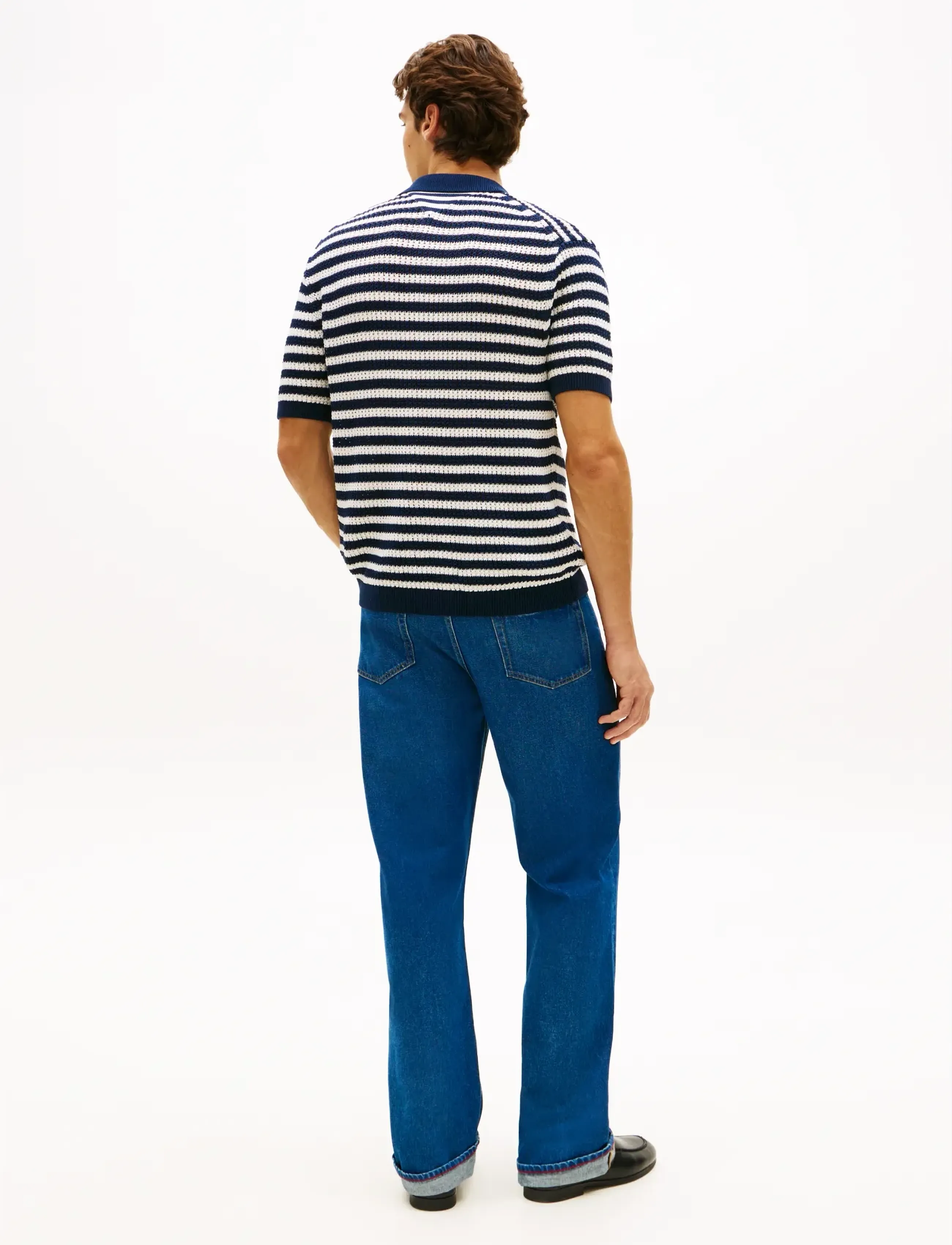 Tommy Hilfiger - DC EXTREME TEXTURE POLO - strickmode - navy iris white - 2