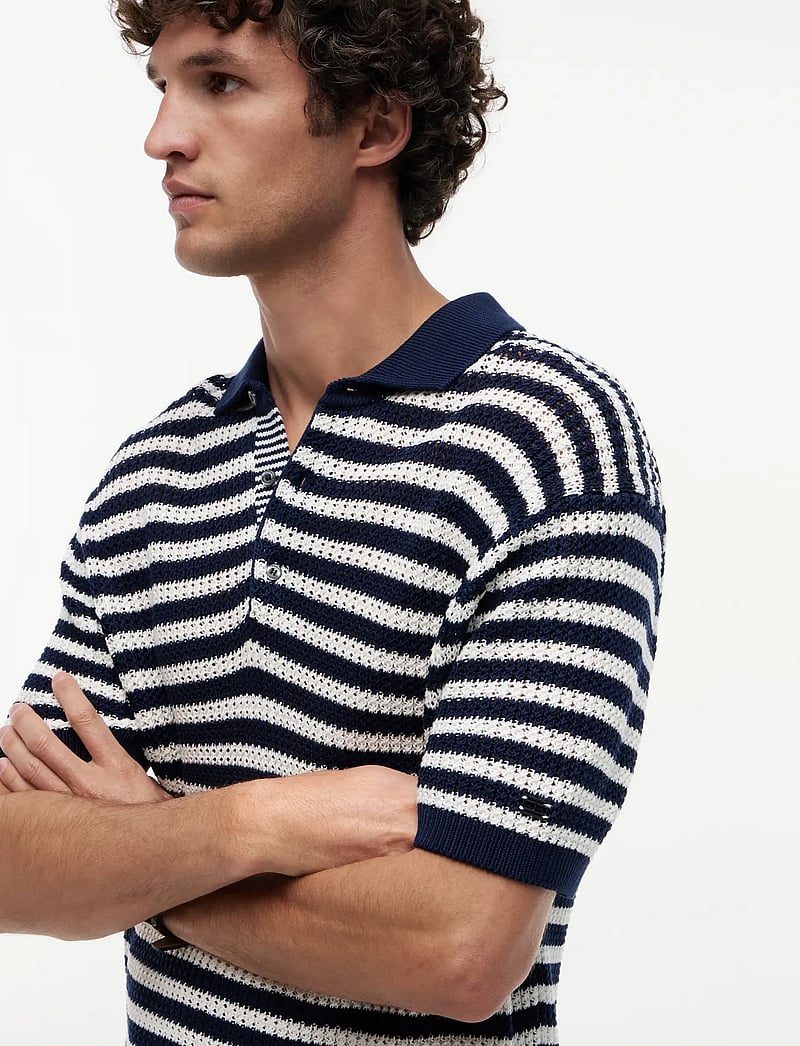 Tommy Hilfiger - DC EXTREME TEXTURE POLO - polostrik - navy iris white - 3