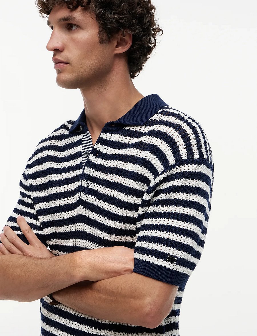 Tommy Hilfiger - DC EXTREME TEXTURE POLO - polostrik - navy iris white - 3