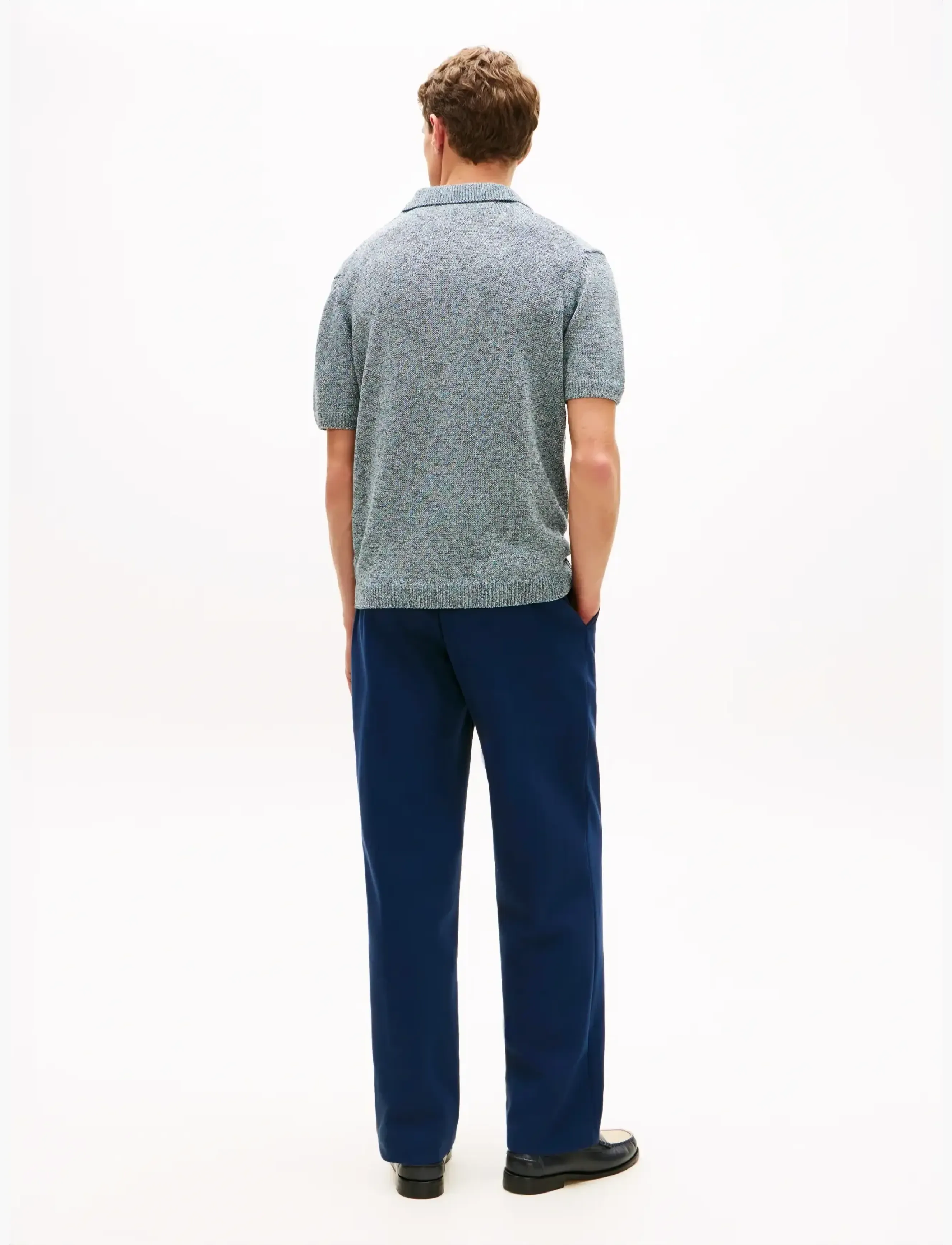 Tommy Hilfiger - DC SPREAD COLLAR MOULINE  POLO - stickade pikéer - navy iris multi - 2
