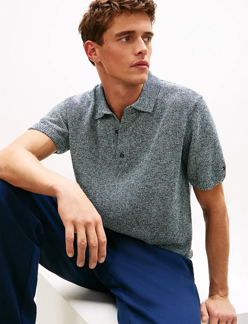 Tommy Hilfiger - DC SPREAD COLLAR MOULINE POLO - polostrik - navy iris multi - 4