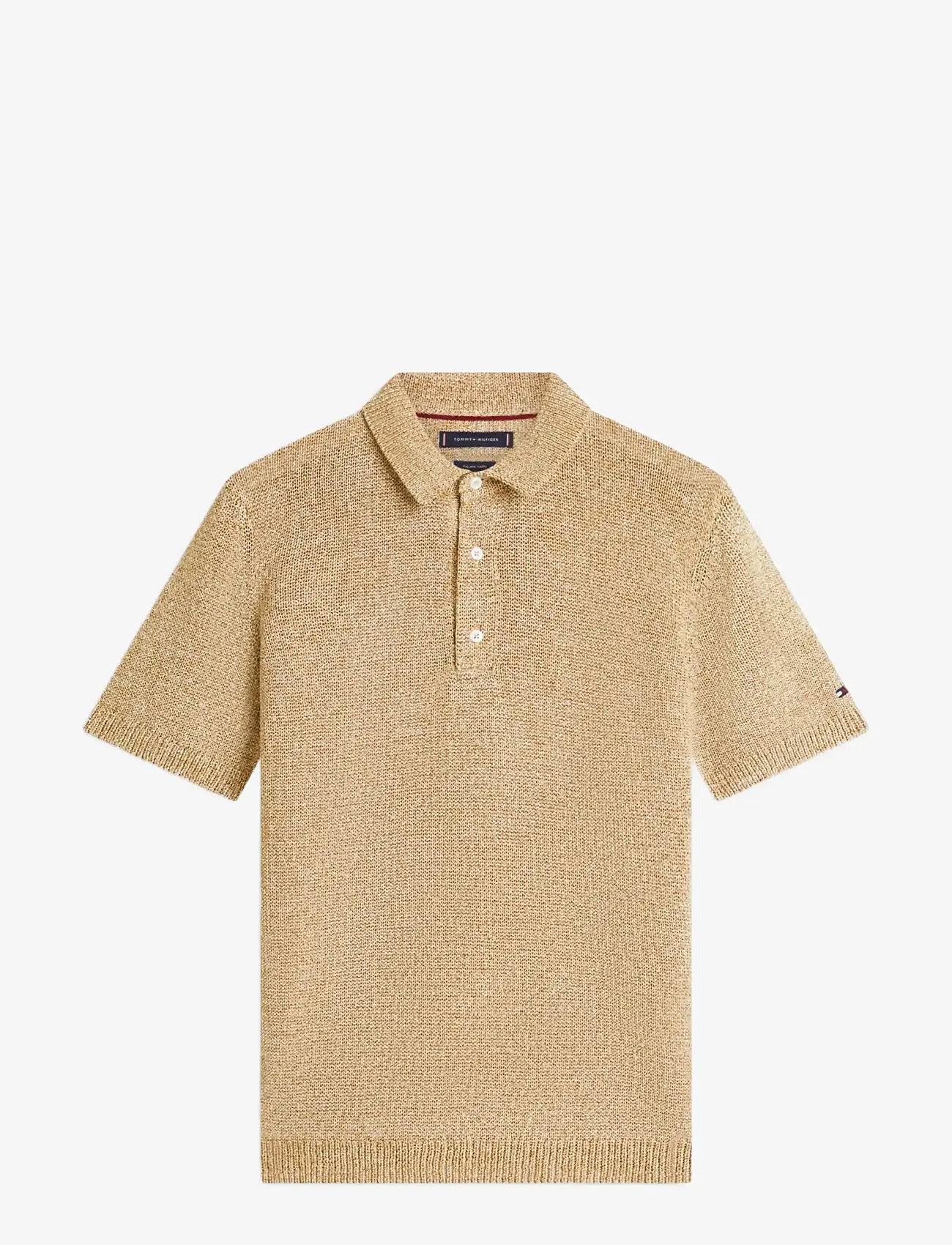 Tommy Hilfiger - DC SPREAD COLLAR MOULINE  POLO - gestrickte polohemden - sandalwood multi - 1