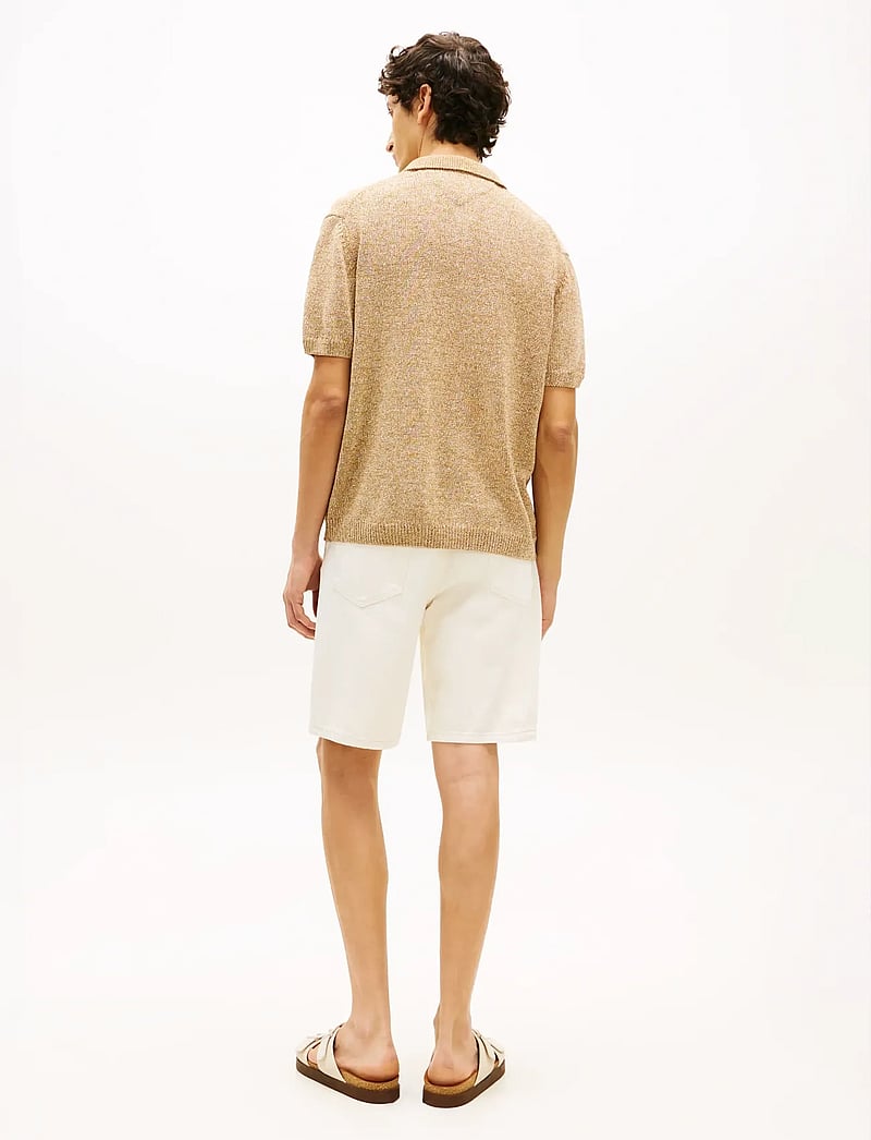 Tommy Hilfiger - DC SPREAD COLLAR MOULINE POLO - gestrickte polohemden - sandalwood multi - 2