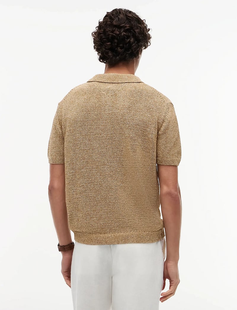 Tommy Hilfiger - DC SPREAD COLLAR MOULINE POLO - gestrickte polohemden - sandalwood multi - 2