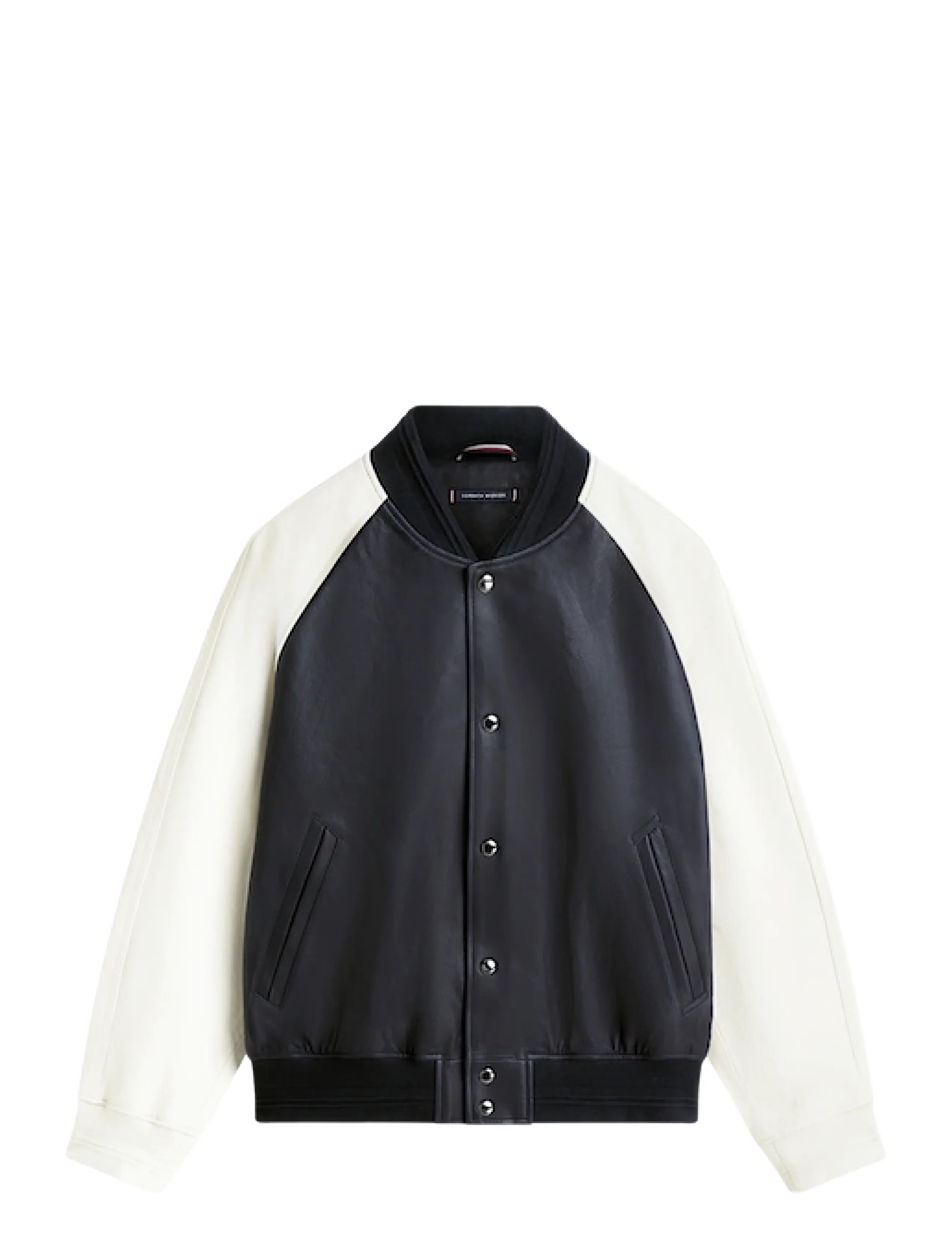 TOMMY HILFIGER Dc Leder Varsity Bomber Navy - M - Herren