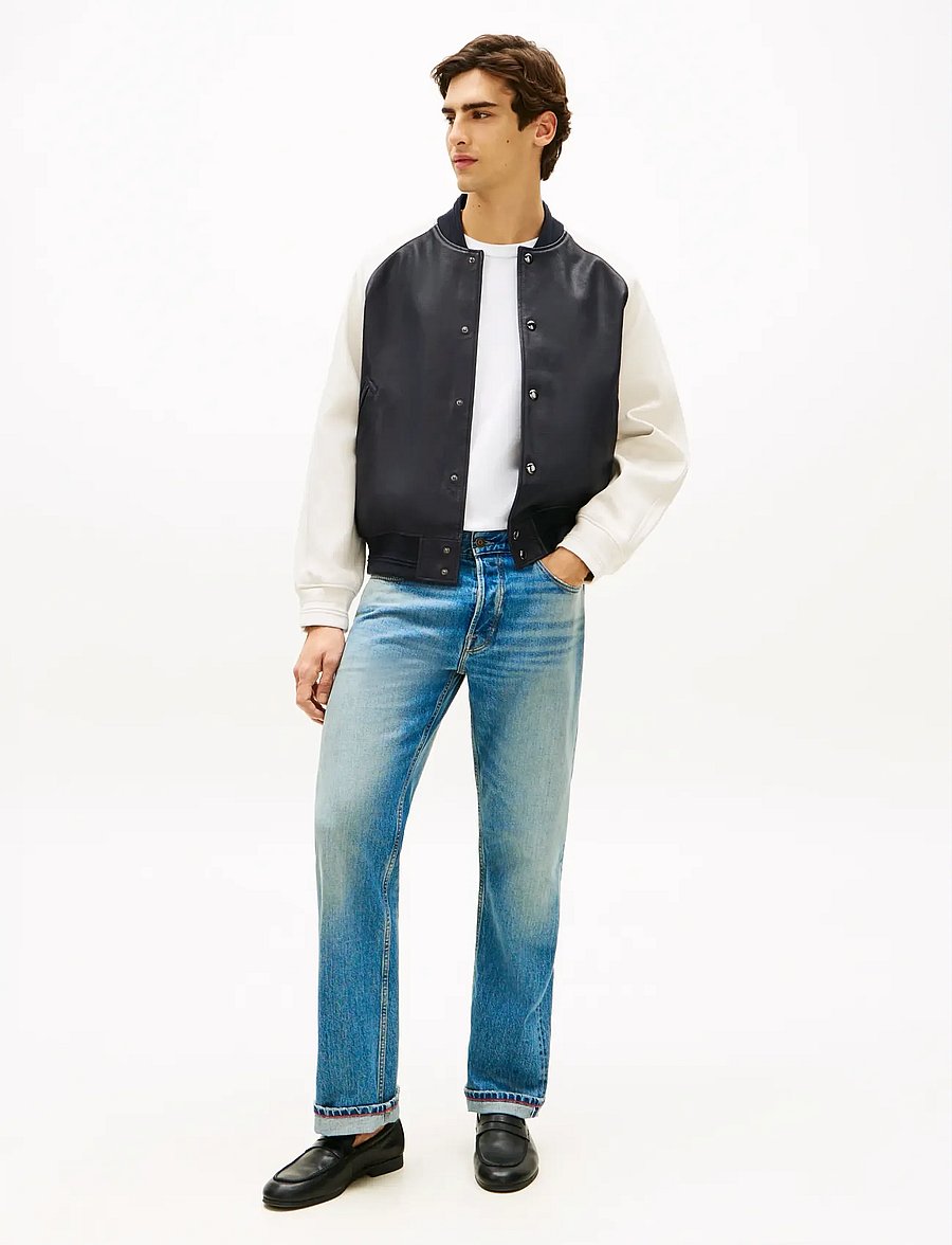 Tommy Hilfiger - DC LEATHER VARSITY BOMBER - kolledžijakid - navy iris - 3