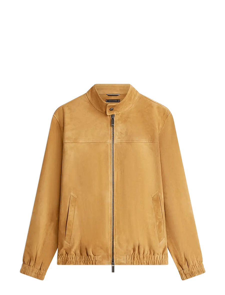 Tommy Hilfiger - DC ESSENTIAL LEATHER JACKET - leather jackets - hickory - 1