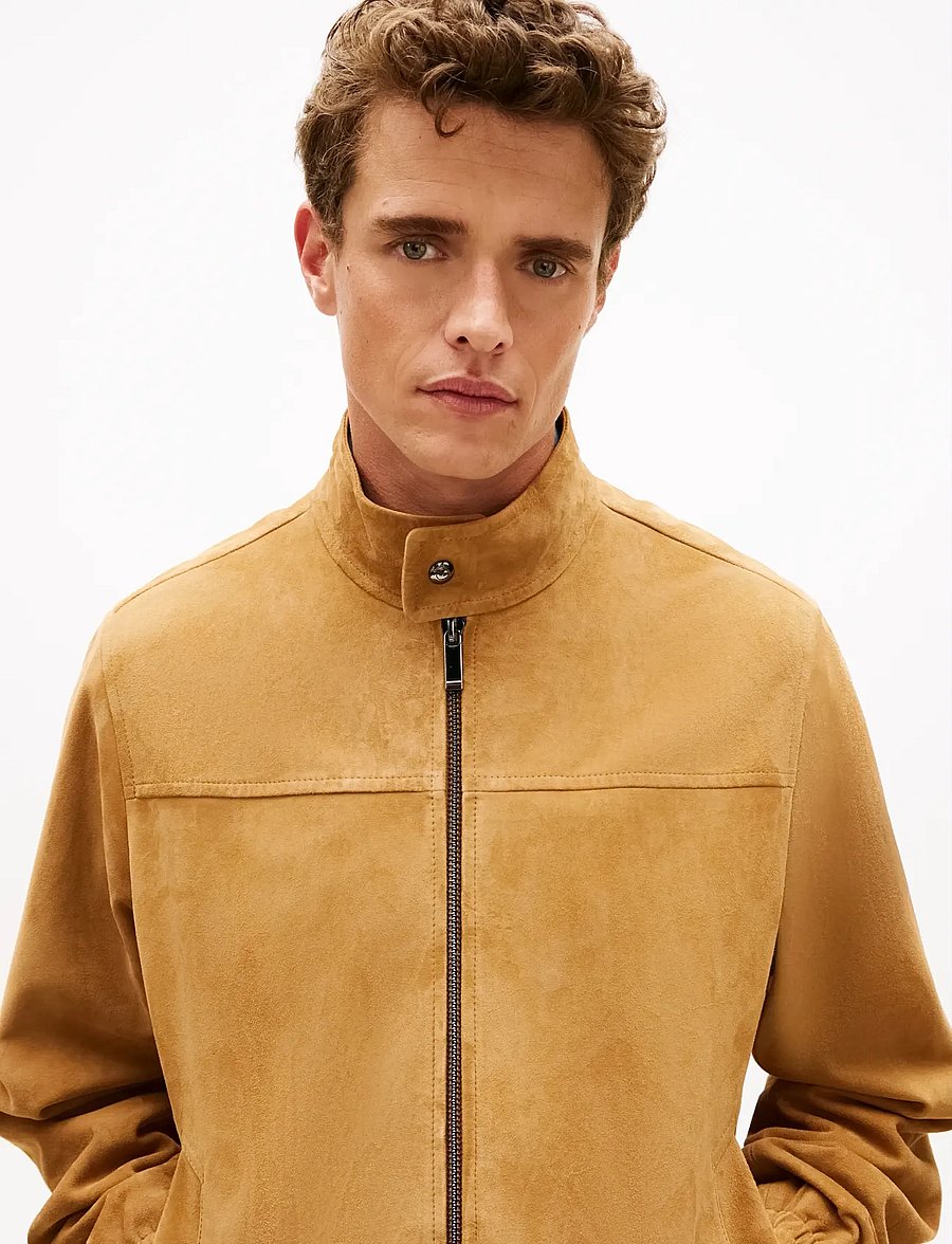 Tommy Hilfiger - DC ESSENTIAL LEATHER JACKET - leather jackets - hickory - 4