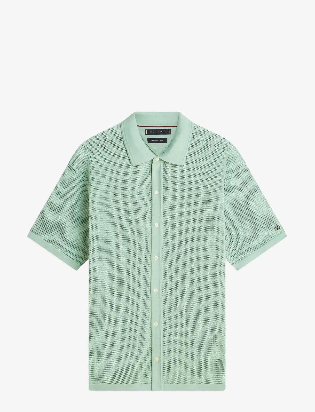 Tommy Hilfiger - DC S/S CARDIGAN - polostrik - crushed mint - 1