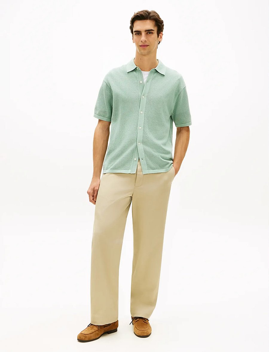 Tommy Hilfiger - DC S/S CARDIGAN - kortærmede skjorter - crushed mint - 3