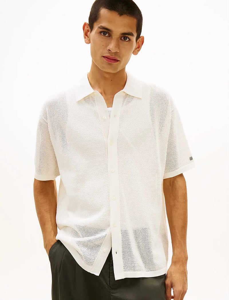 Tommy Hilfiger - DC S/S CARDIGAN - kootud polosärgid - ivory - 0